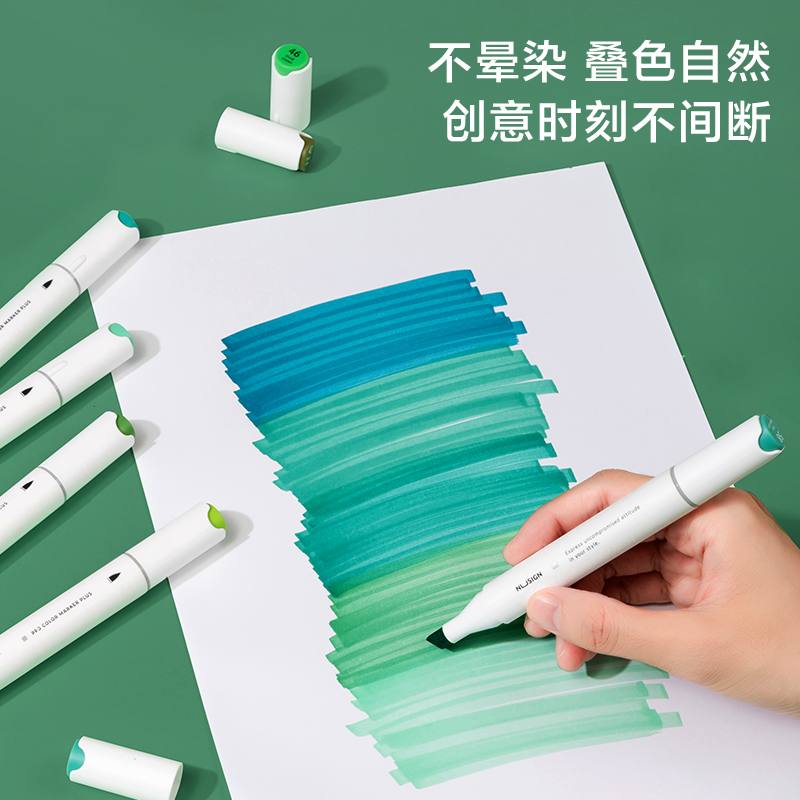 紐賽NS736-60_紐賽酒精性軟頭馬克筆(混)(60色/盒)