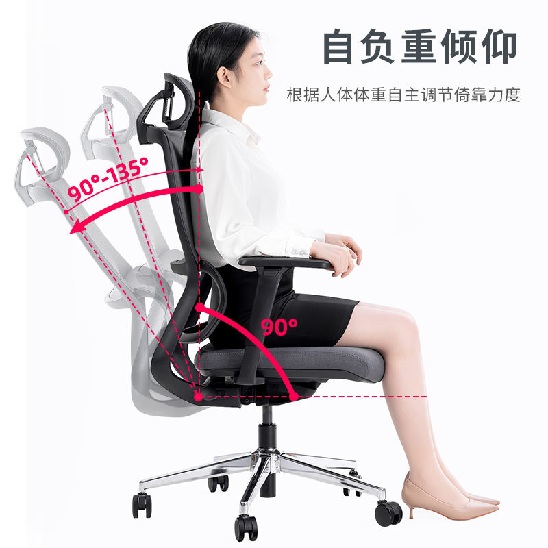 得力普樂士CDSJ02主管椅(黑)(把)