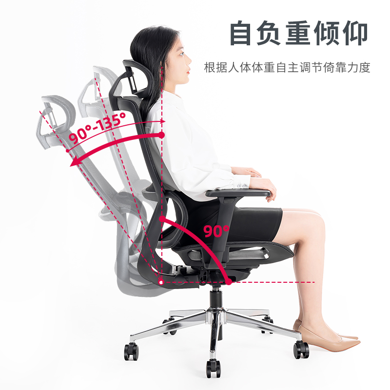 得力普樂士CDSJ01主管椅(黑)(把)