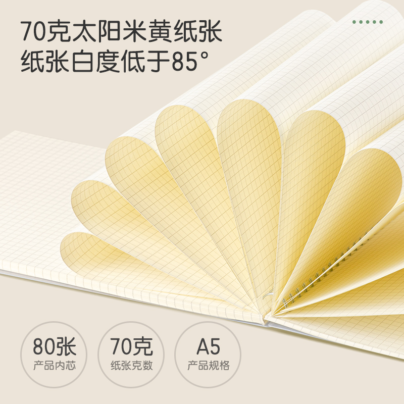 得力LPA580-02PP螺旋本(上翻方格)(本)