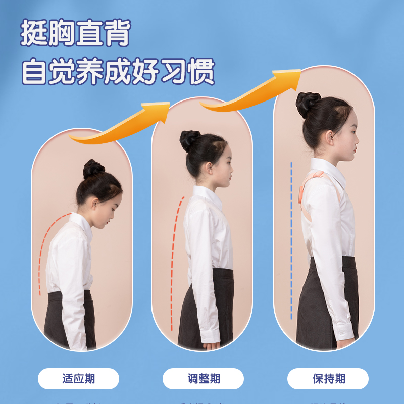 得力YX112智能矯姿背帶(粉)(盒)