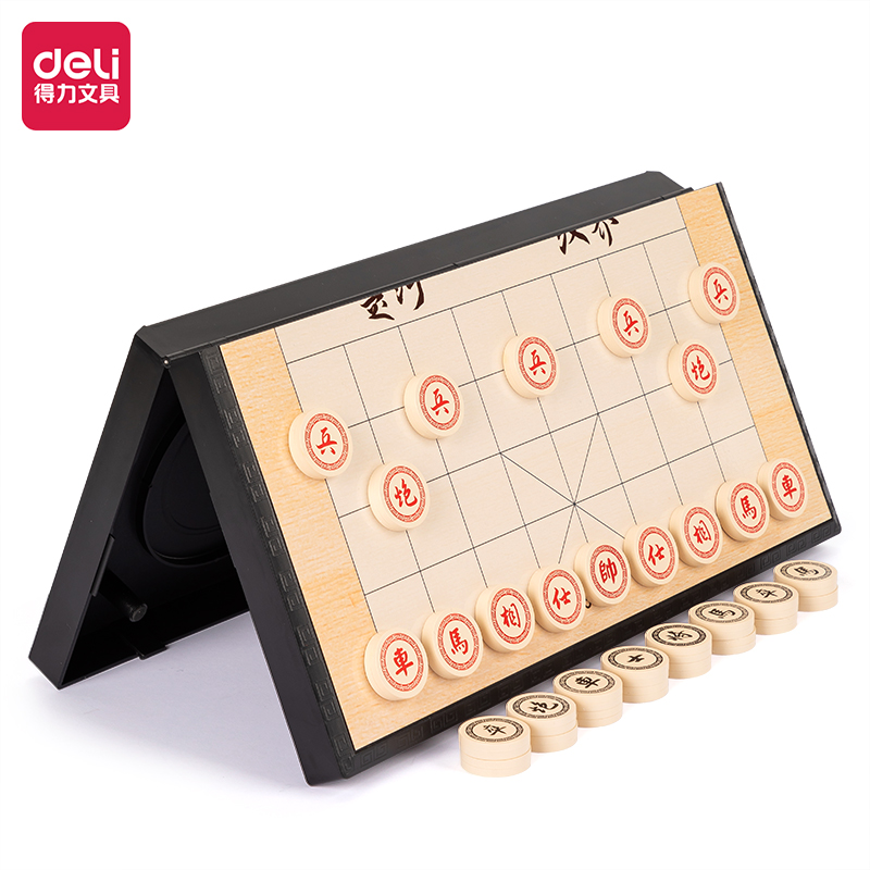 得力YW119大號(hào)磁石象棋(混)(盒)