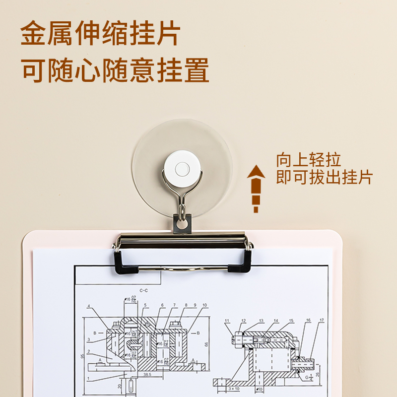 得力PE103_A4馬卡龍單板夾(混)(個(gè))