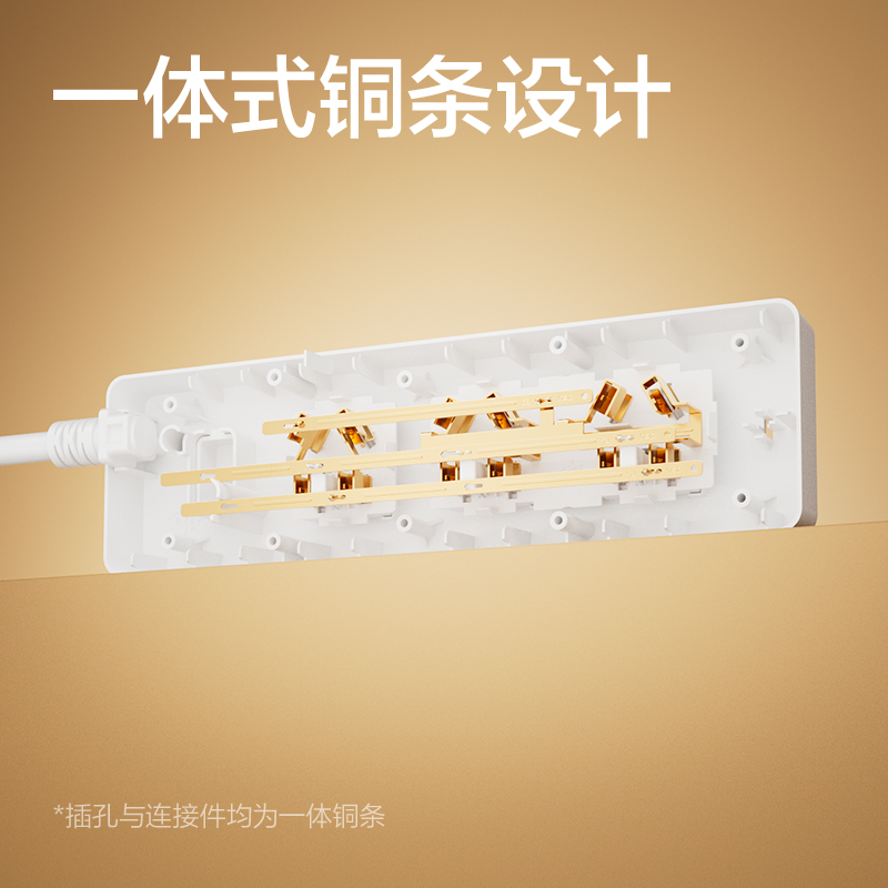 得力18174(1.8)皓白系列插座_3組_1.8米_PE袋(白)(個(gè))