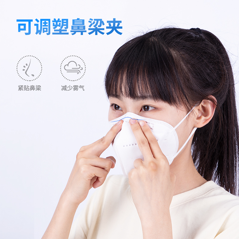 得力LQ421KN95口罩(40盒/箱)(白25只裝)(盒)