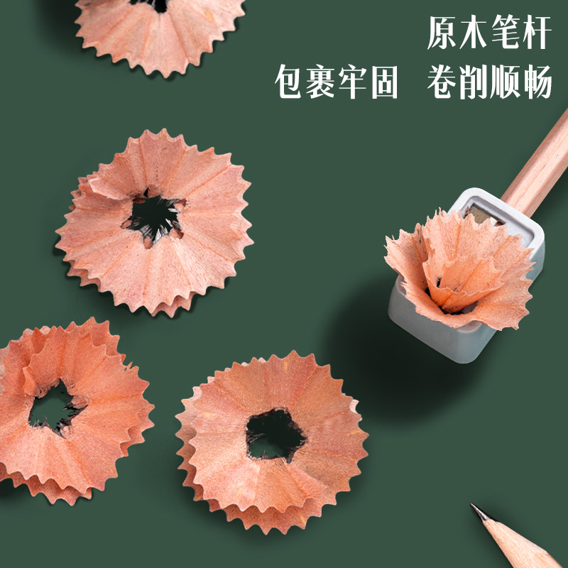 得力HC908-HB_原木六角桿HB鉛筆(混)(50支/桶)