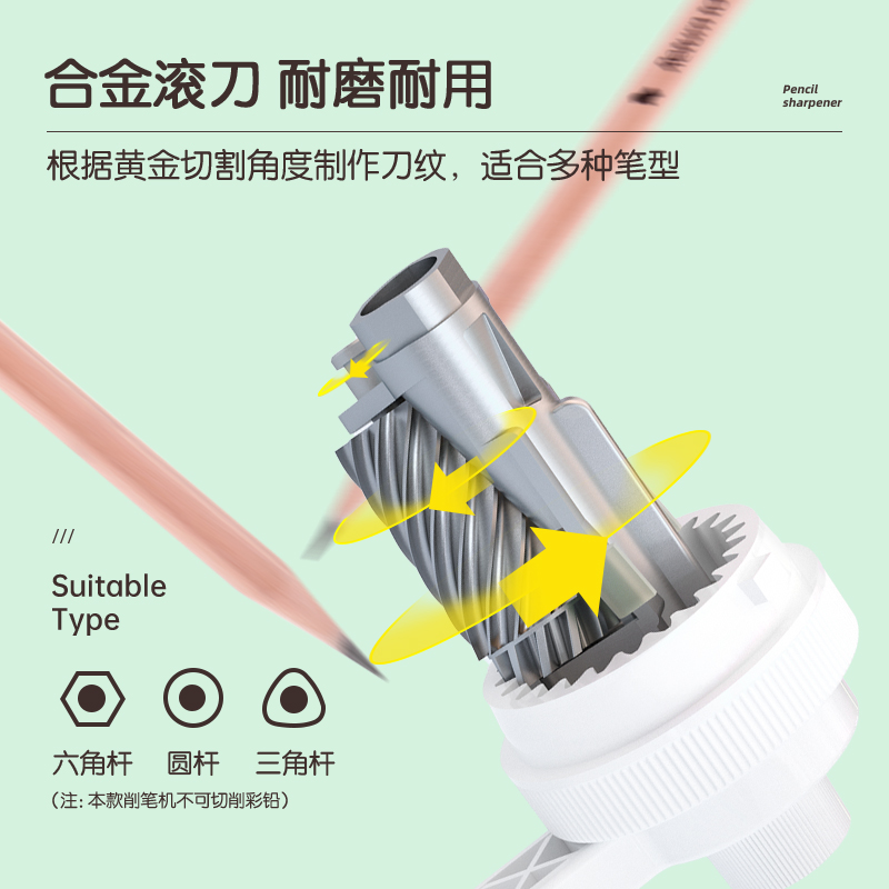 得力VB163手搖削筆機(藍色)(盒)