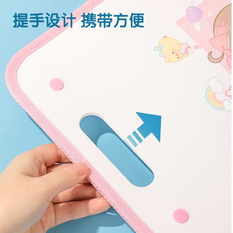 得力PM313_7格豎式手提包邊風(fēng)琴包(混)(個)