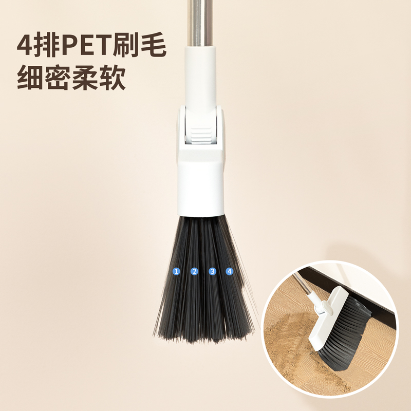 得力得心LQ580-掃把套裝(帶齒梳)(灰色)(掃把簸箕1套)