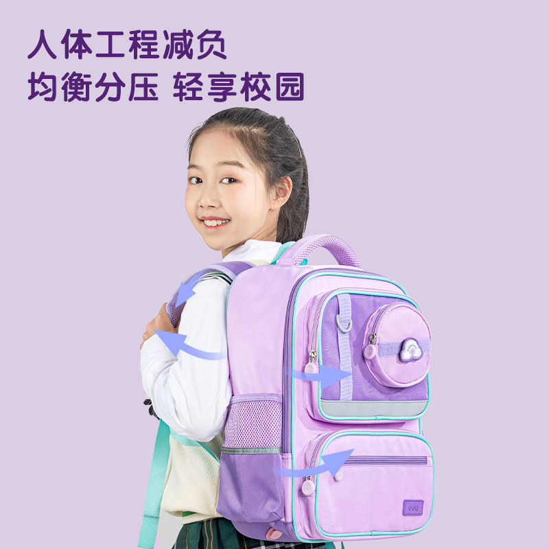得力BB136卡通趣味學(xué)生書包(灰)(個(gè))