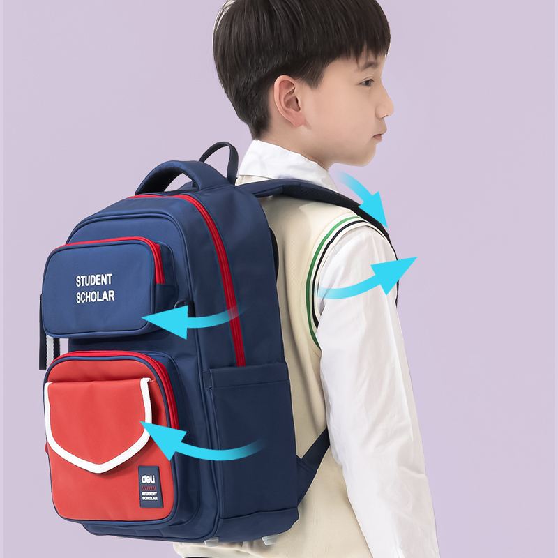 得力BB121簡(jiǎn)約系列時(shí)尚配飾書(shū)包(粉)(個(gè))