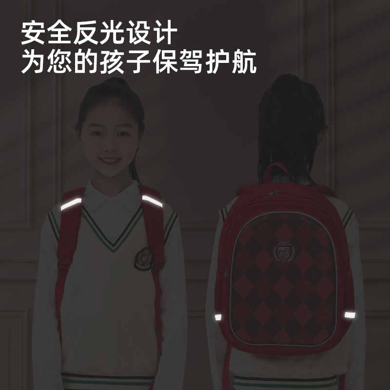 得力BB129經(jīng)典學(xué)院系列EVA防撞書包(紅)(個(gè))