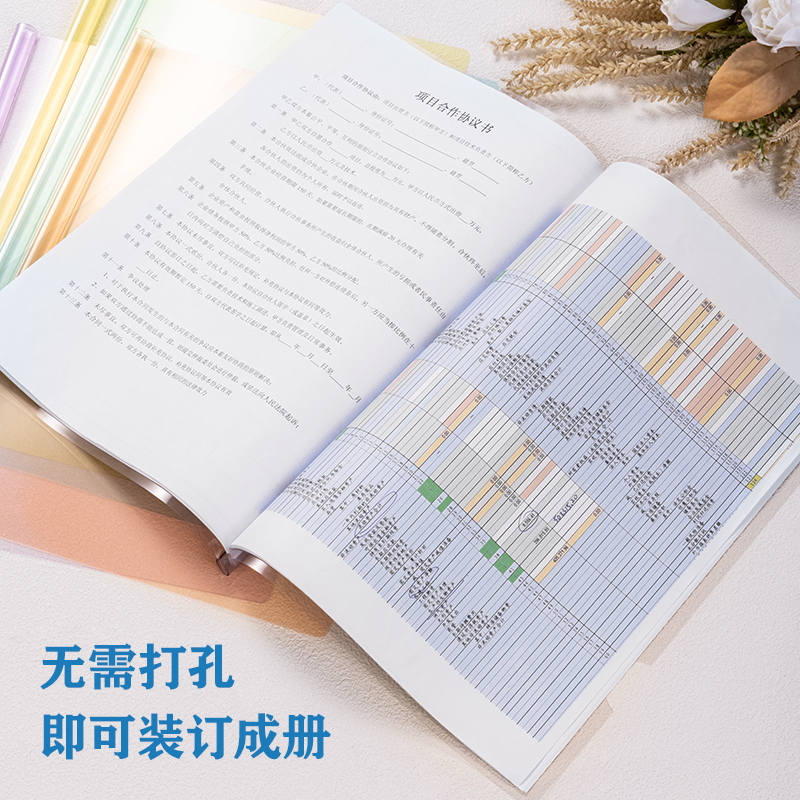 得力PP662覓光抽桿夾(混)(10個(gè)/包)