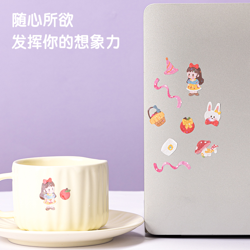 得力BT157卡通貼64*230mm(白雪公主)(袋)