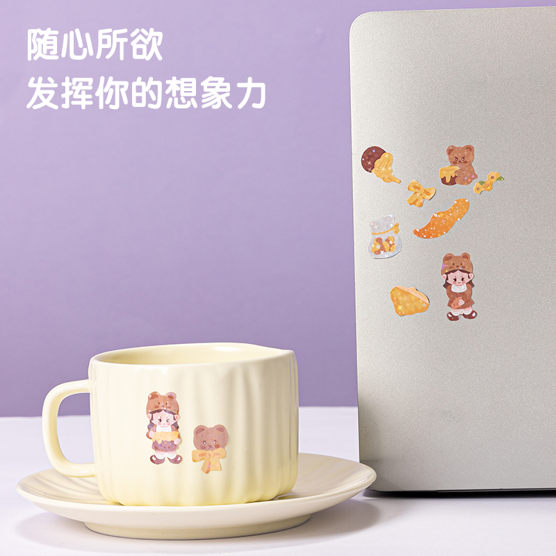得力BT159卡通貼64*230mm(甜蜜時刻)(袋)