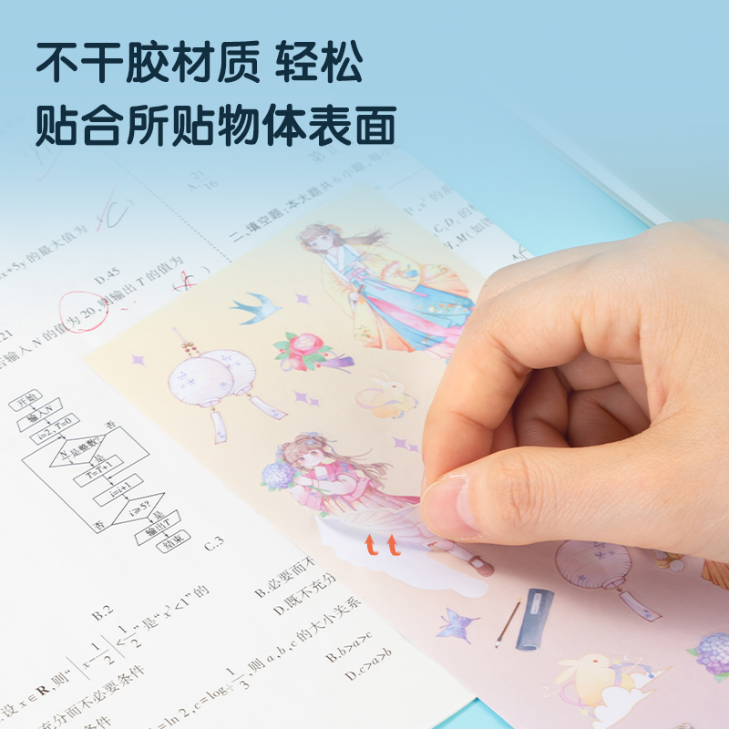 得力BT146卡通貼90*280mm(櫻時(shí)小記)(袋)