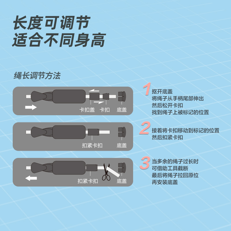 安格耐特FT125-3軸承泡棉手柄PVC跳繩(不計(jì)數(shù))(粉)(根)