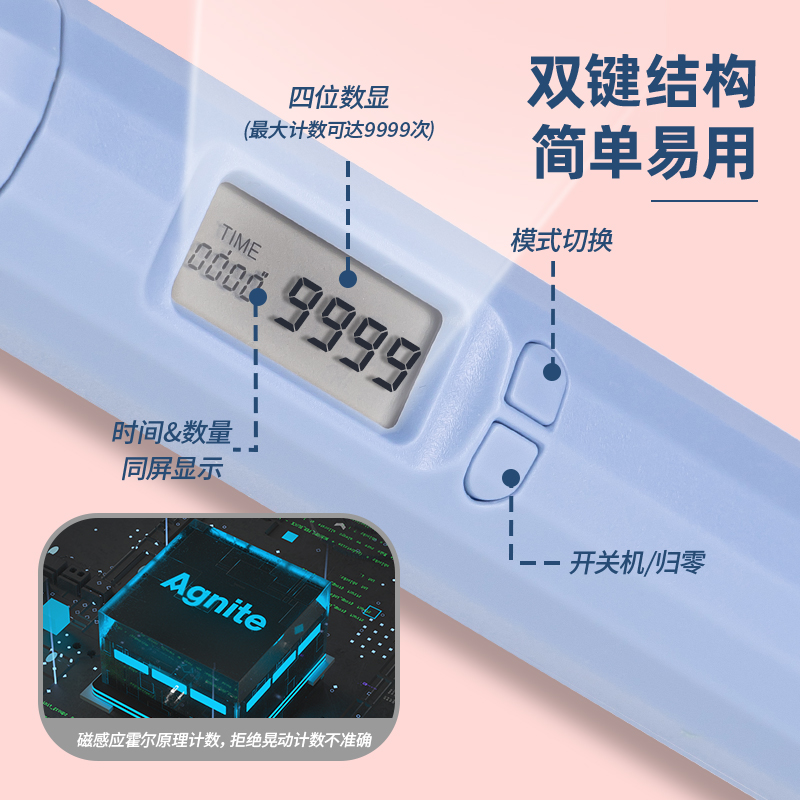 安格耐特FT127-1軸承電子計(jì)數(shù)鋼絲跳繩(藍(lán))(根)