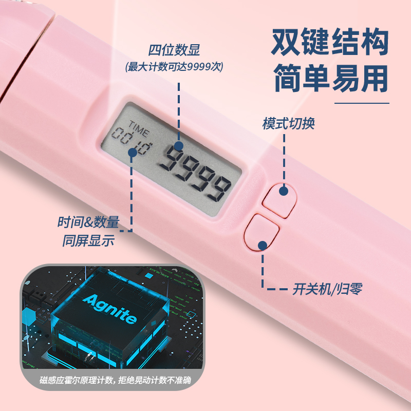 安格耐特FT127-2軸承電子計(jì)數(shù)鋼絲跳繩(粉)(根)