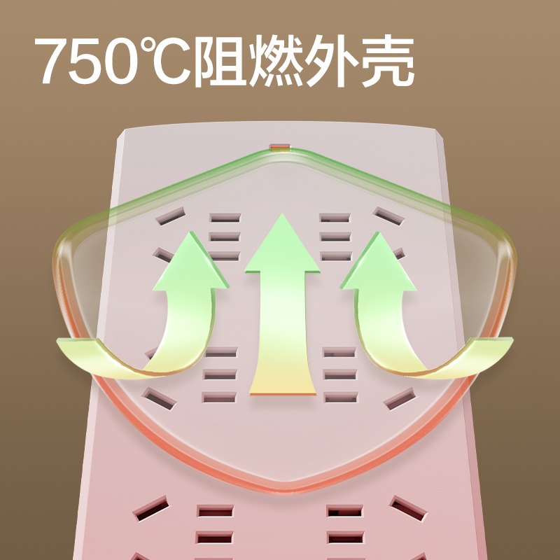 得力3996S(03)延長線插座_8組_3米_(白)(個)