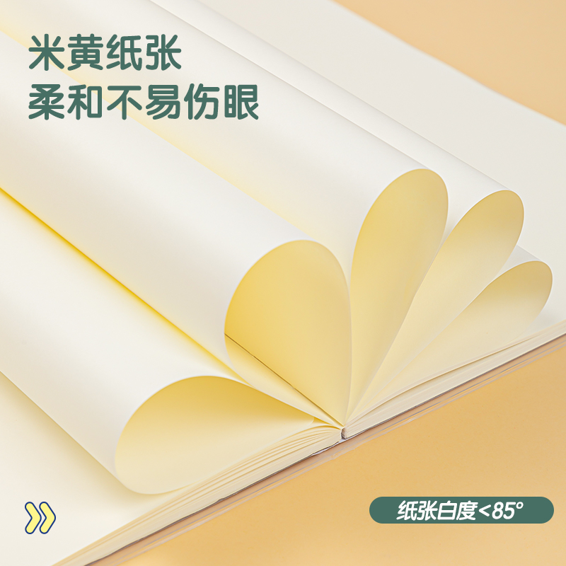 得力PT1680專利護(hù)眼膠套本(作文本400格)(本)