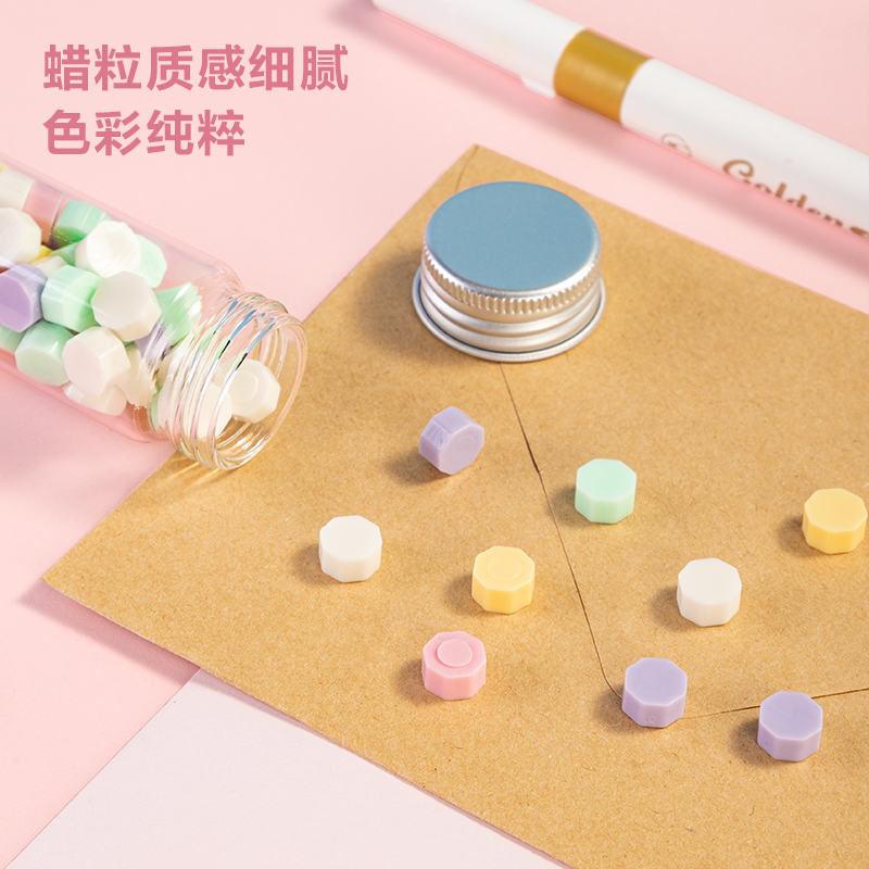 得力TB320火漆印章套裝(基礎(chǔ)款)(粉色)(套)