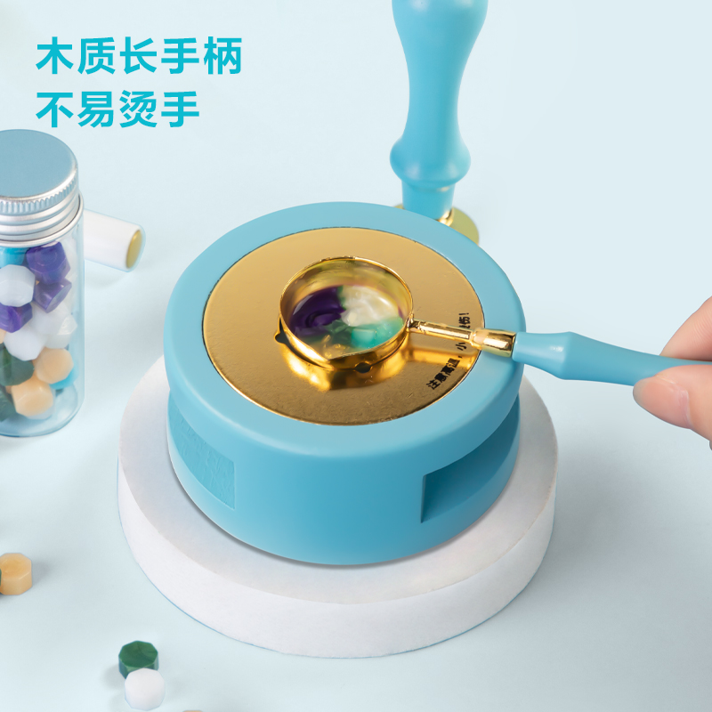得力TB321火漆印章套裝(中檔款)(藍(lán)色)(套)