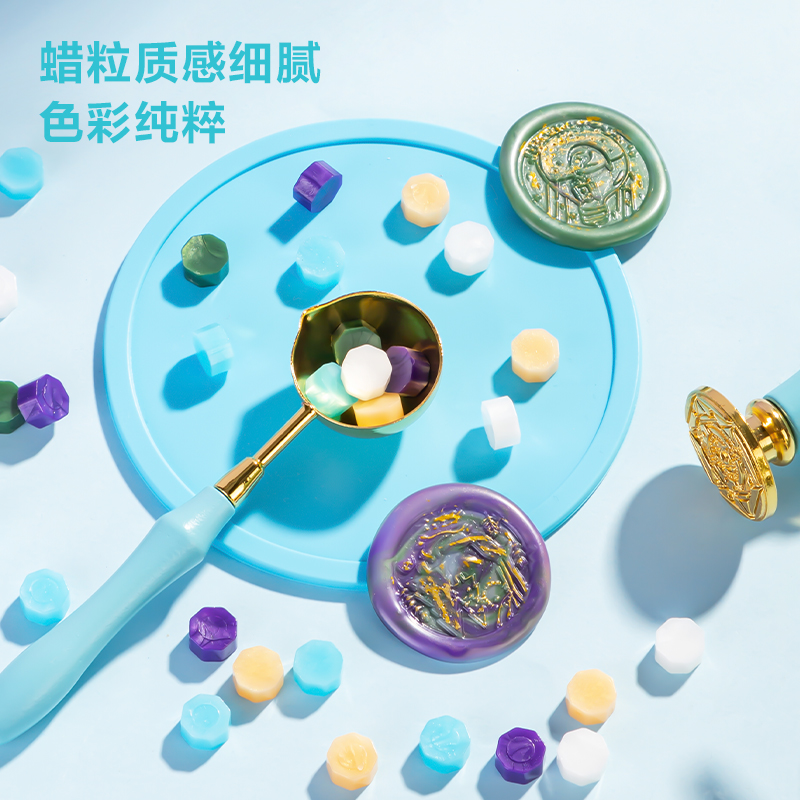 得力TB321火漆印章套裝(中檔款)(藍(lán)色)(套)