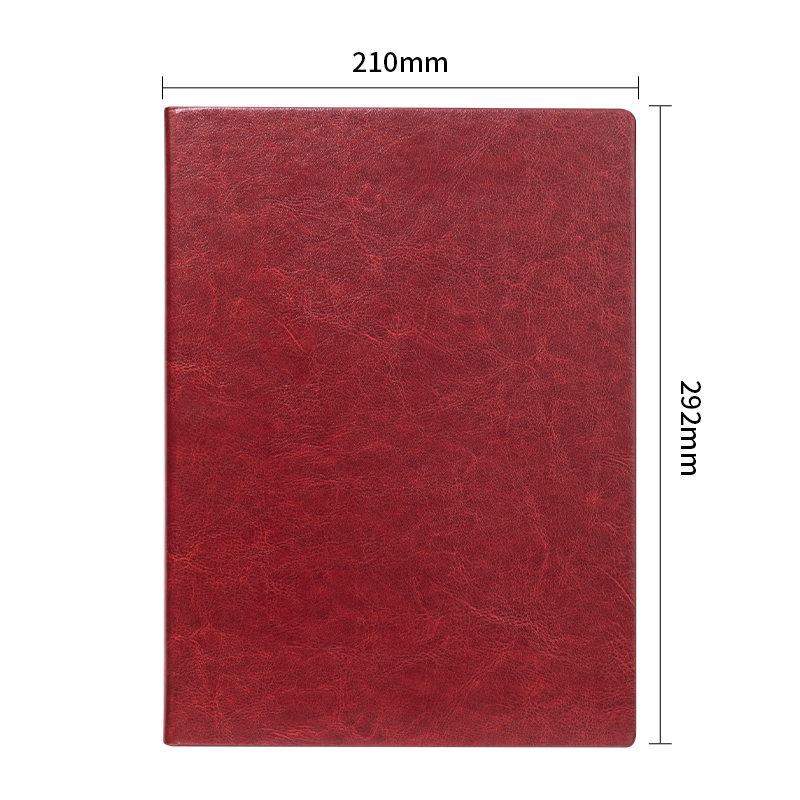 得力3306商務(wù)辦公筆記本A4-210*292mm/160張(紅色)(本)