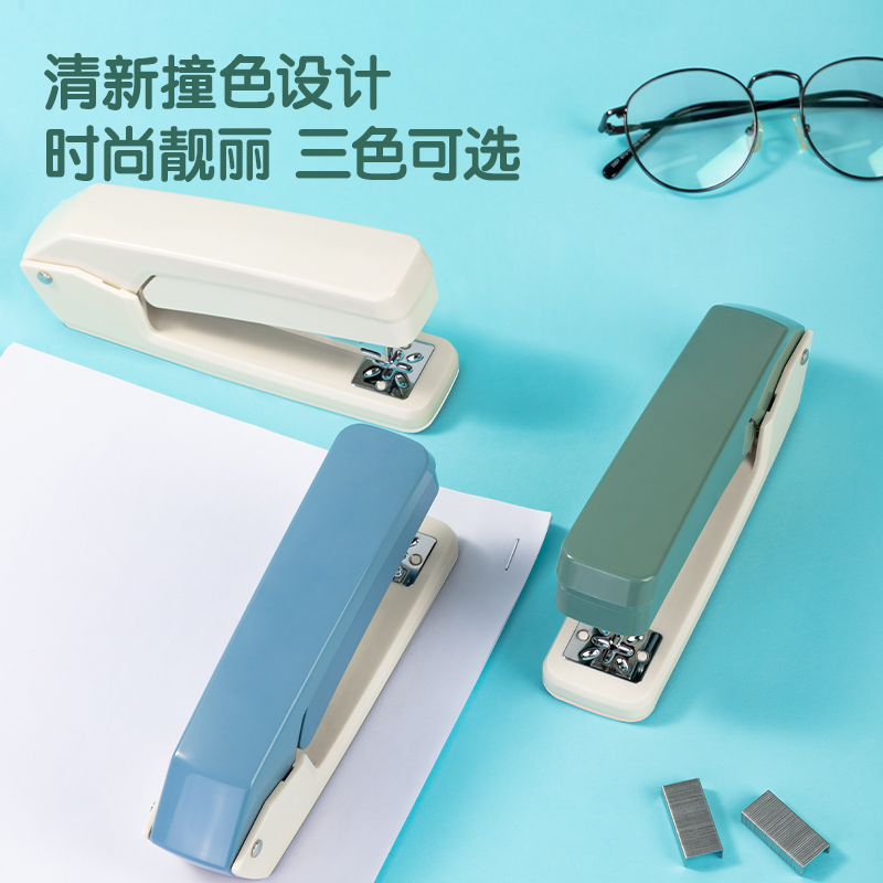 得力0434_12#旋轉(zhuǎn)訂書機(jī)(灰藍(lán))(臺(tái))
