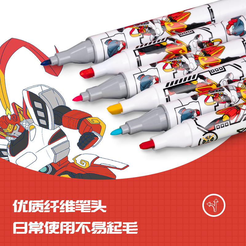 得力HM919-40動車俠易洗馬克筆(混)(40支/袋)