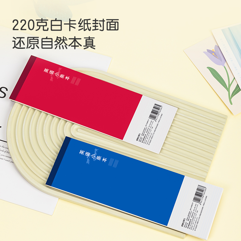 得力BQ32小條本(紅色英語(yǔ)本)(本)