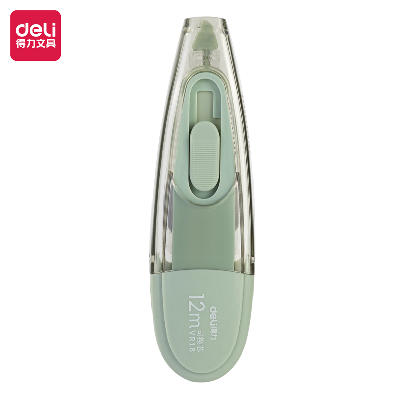 得力VR18推動(dòng)筆型修正帶(綠)(個(gè))