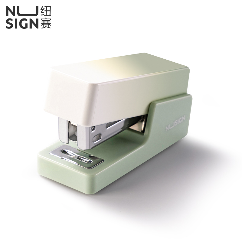 紐賽NS083A_12#迷你訂書(shū)機(jī)(日光輕語(yǔ))(綠)(1臺(tái)訂書(shū)機(jī)+1盒釘)