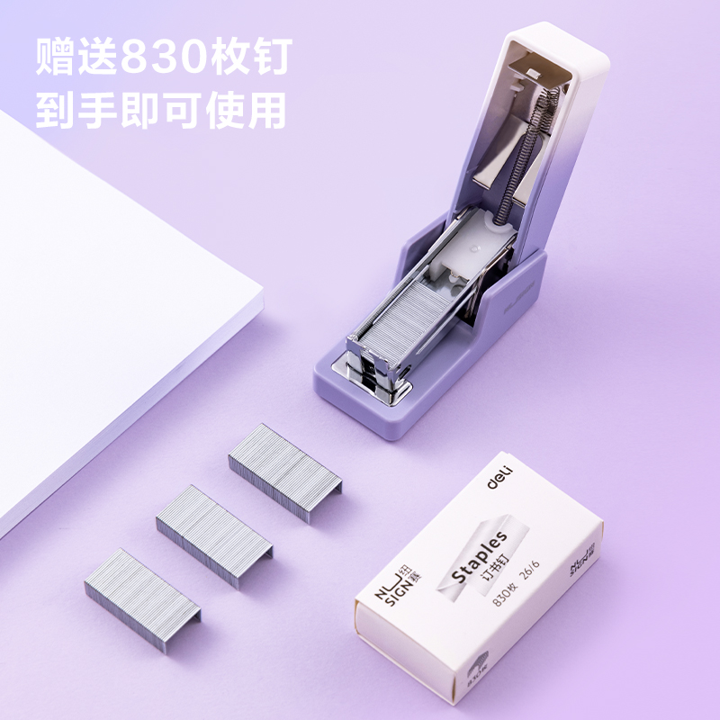 紐賽NS083A_12#迷你訂書機(jī)(日光輕語)(綠)(1臺(tái)訂書機(jī)+1盒釘)