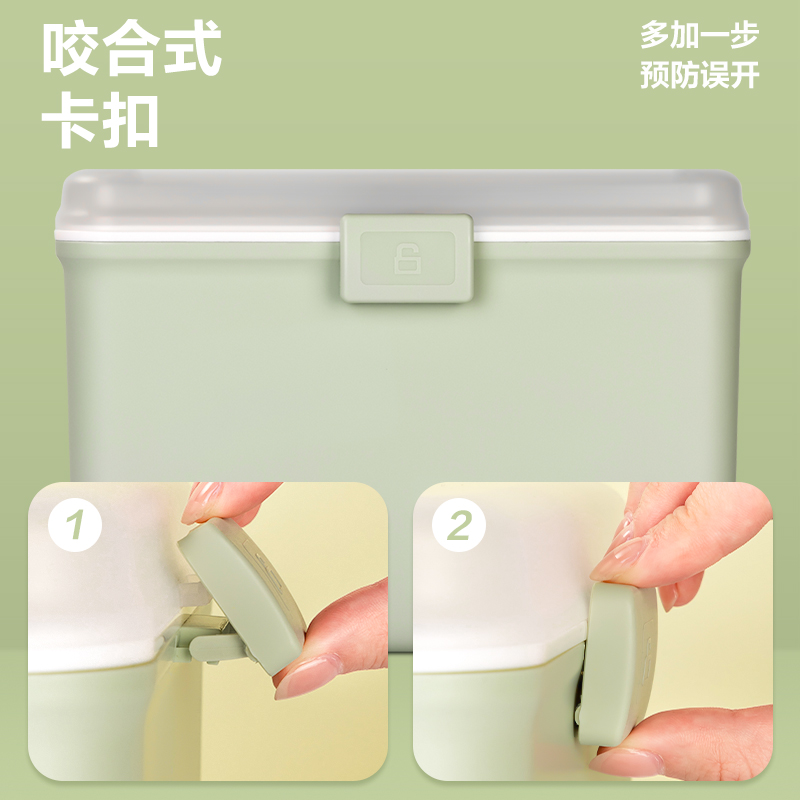 得力PK116多功能收納箱(綠色)(箱)