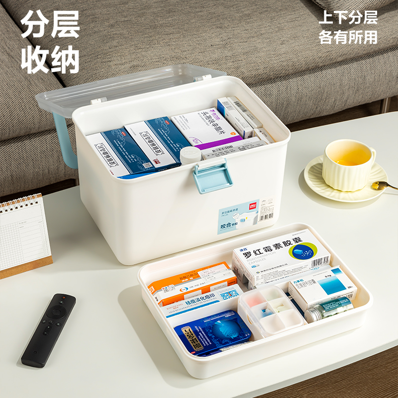 得力PK116多功能收納箱(綠色)(箱)