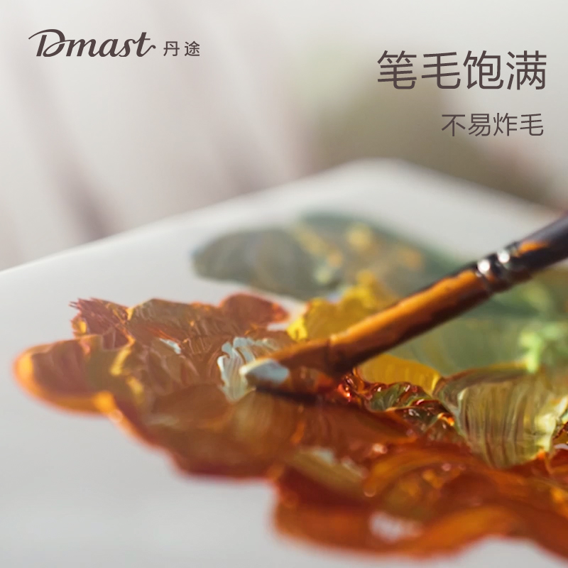 dmast丹途RB1_水洗豬鬃小筆型畫筆套裝(混)(11支/套)