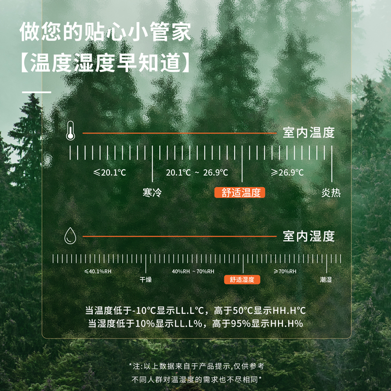 得力LE506-性價(jià)比款溫濕度計(jì)(白)(臺(tái))