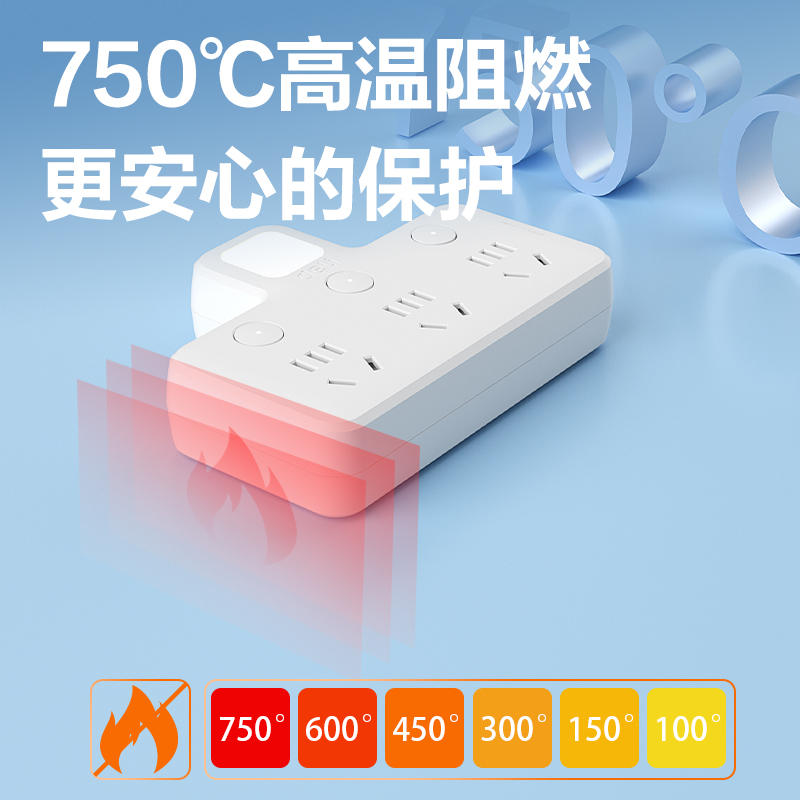 得力LU5003品字型轉(zhuǎn)換器_3組_彩盒(白)(個)