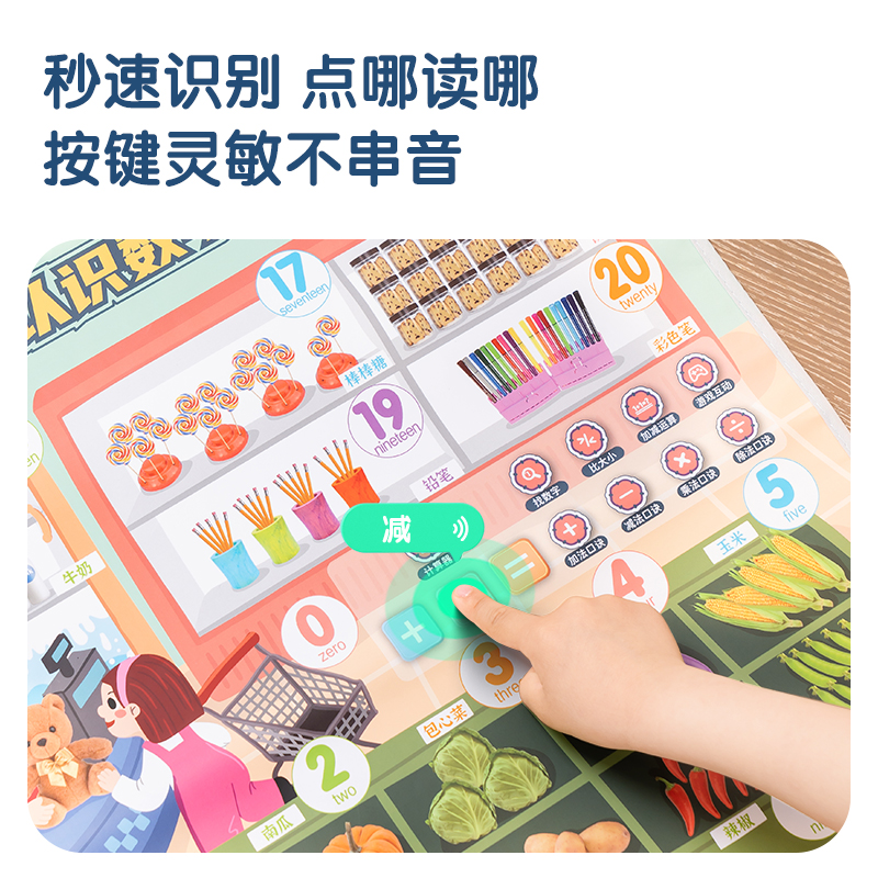 得力YZ132-3有聲掛圖-3張?zhí)籽b（學(xué)科類）(混)(張)