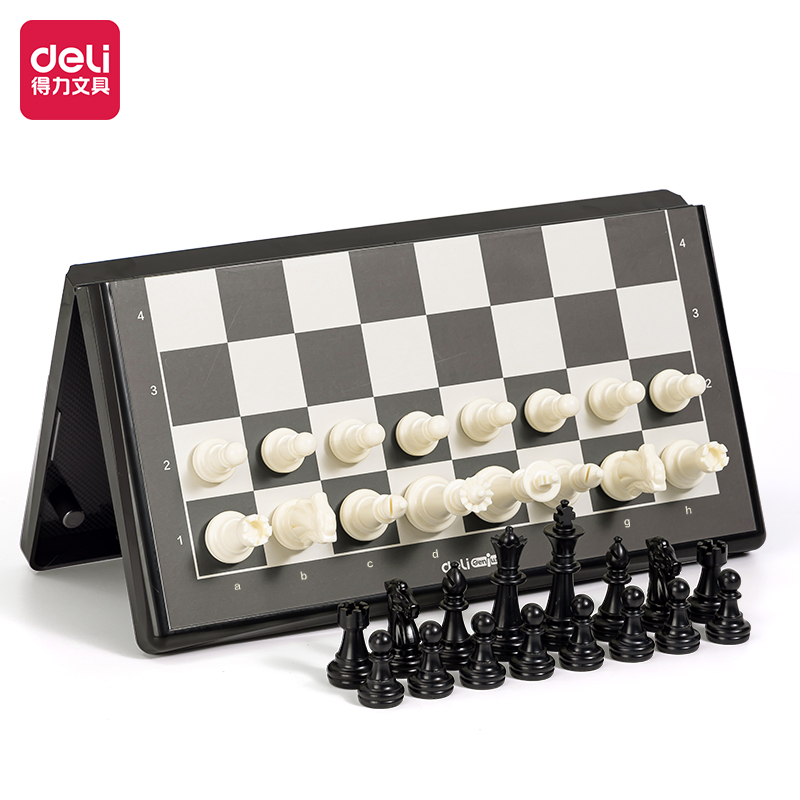 得力YW120大號磁石國際象棋(混)(盒)