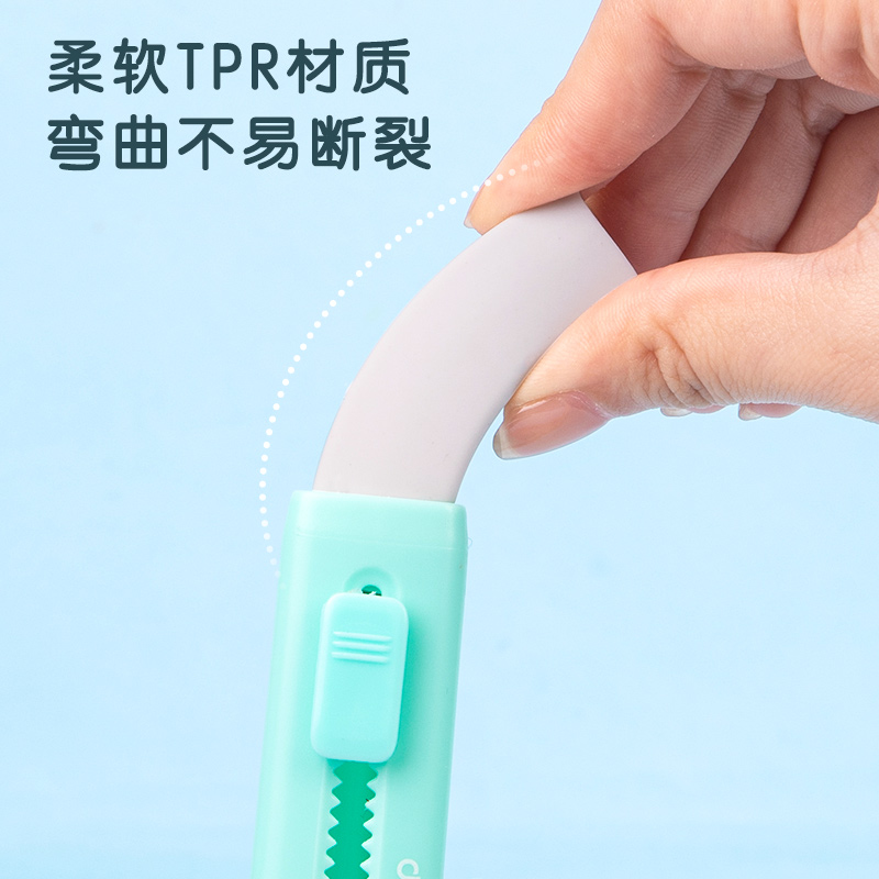 得力VP416_5支裝推推樂(lè)橡皮擦白色替芯(混)(盒)