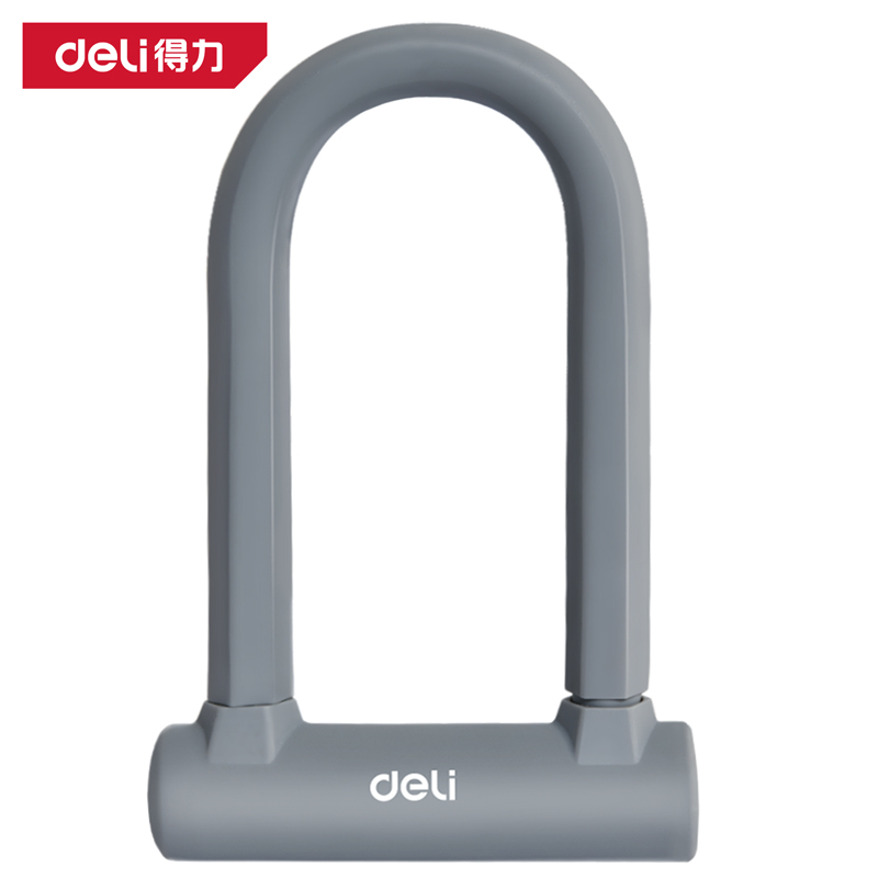 deli得力DW4202硅膠車用U型鎖65x140mm(灰)(把)