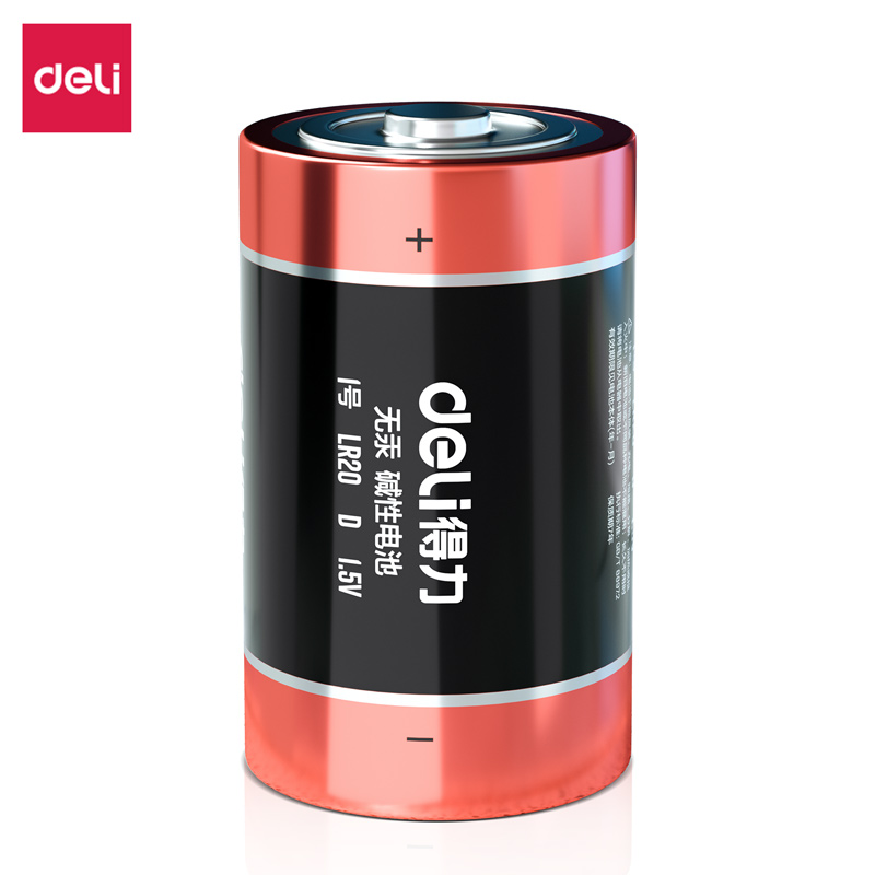 得力LH100堿性1號電池1粒吸卡裝(黑)(套)