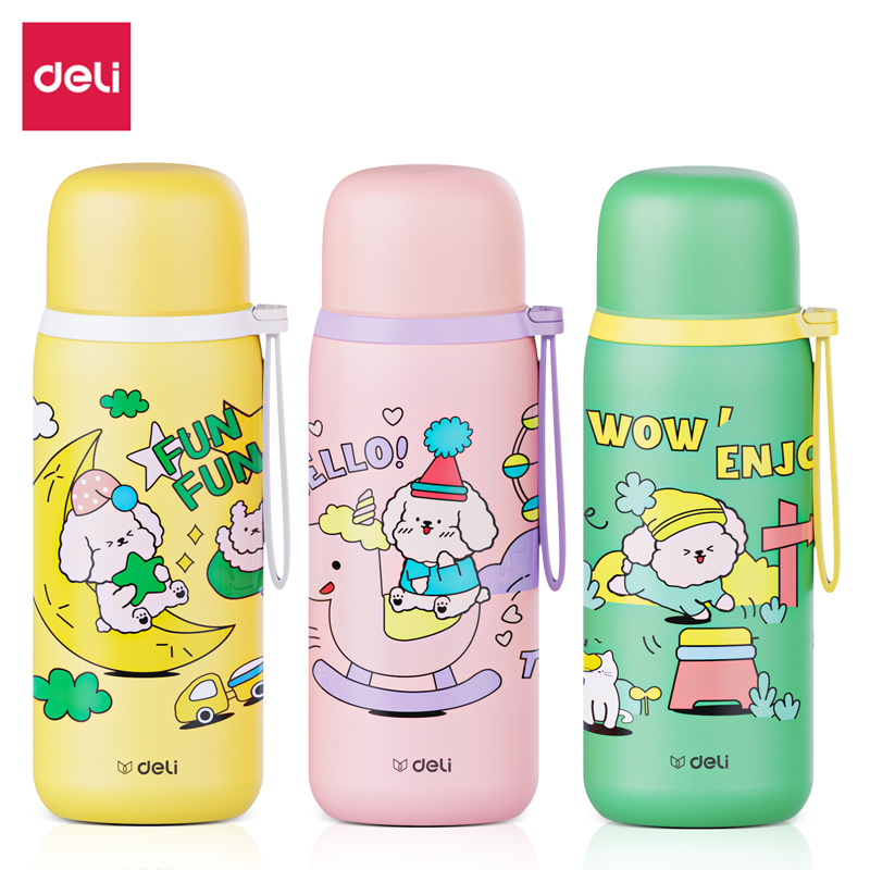 得力LL612保溫杯(子彈頭)(500mL)(316內(nèi)膽)(混)(彩盒裝)