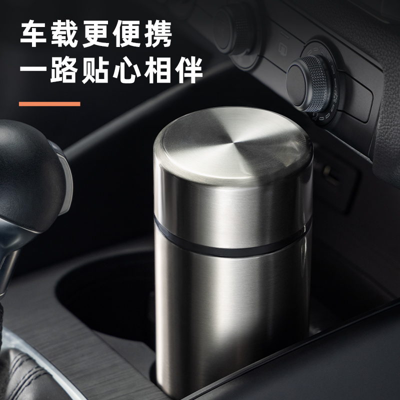 得力LL615商務(wù)保溫杯(旋蓋)(500mL)(304內(nèi)膽)(香檳金)(彩盒裝)