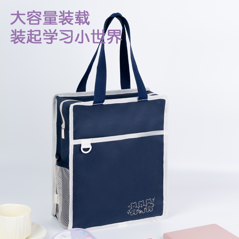 得力BA179簡約卡通補(bǔ)習(xí)袋(藍(lán))(個(gè))