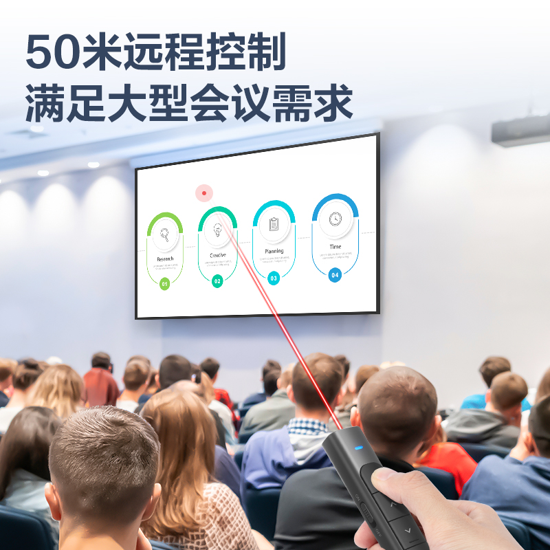 得力MA120激光翻頁(yè)筆(深灰)(支)