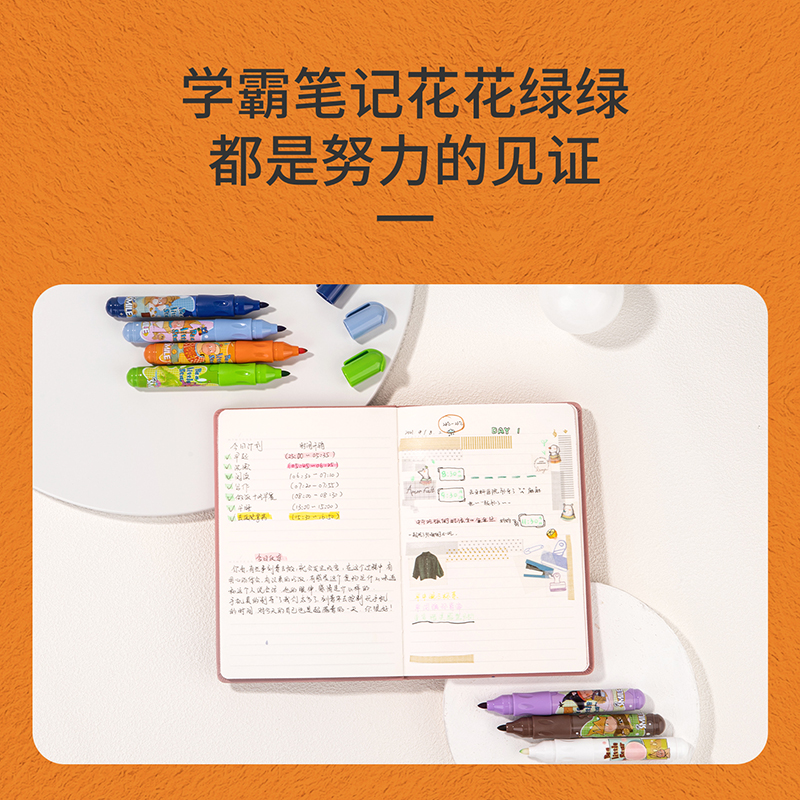 得力SK139奇幻夢想家變色熒光筆(混)(7支/盒)